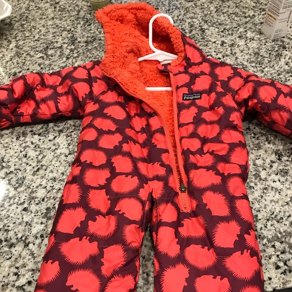patagonia baby girl snowsuit